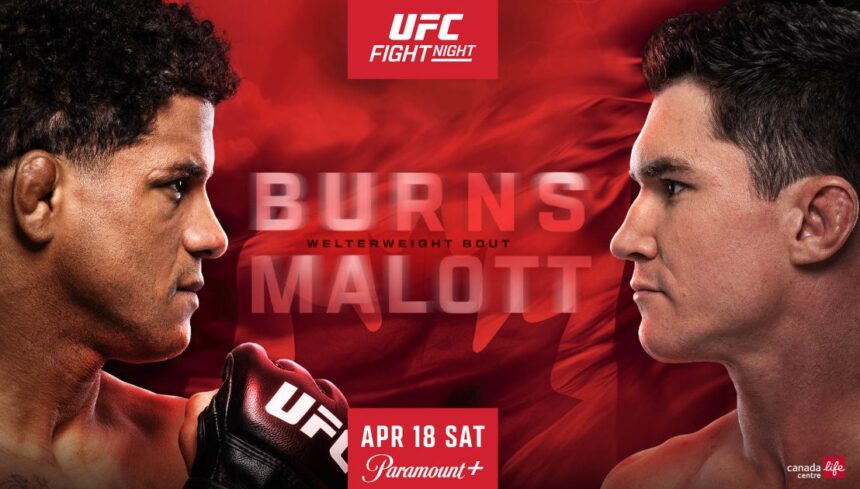 UFC Winnipeg, Results, Gilbert Burns, Mike Malott, UFC