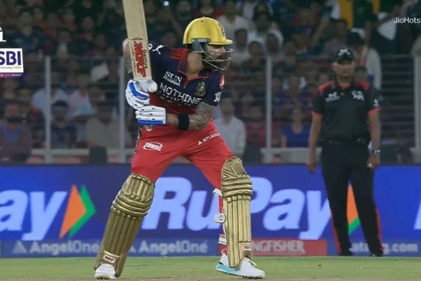 4,4,4,4,4! Virat Kohli smashes five fours against Kagiso Rabada in GT vs RCB clash