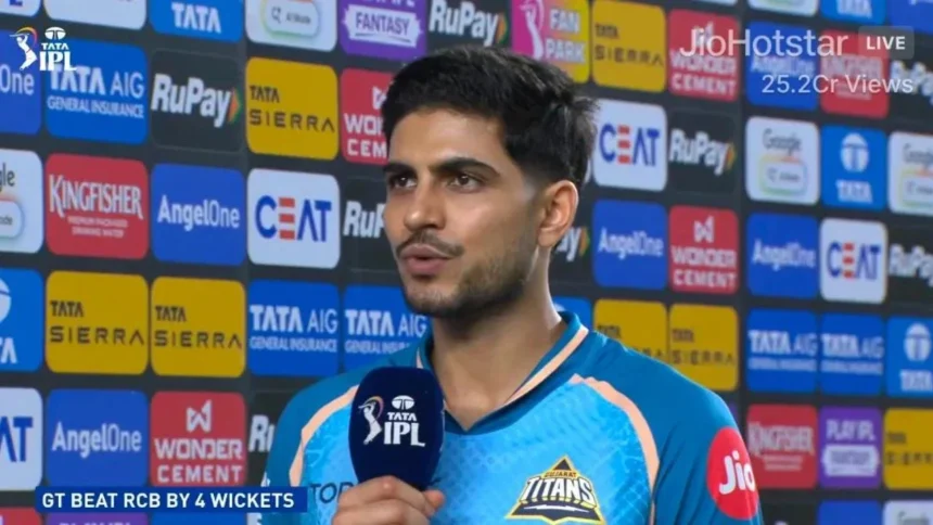 "I got a bit lucky.": Shubman Gill admits to getting lucky against Bhuvneshwar Kumar early in the GT vs RCB clash
